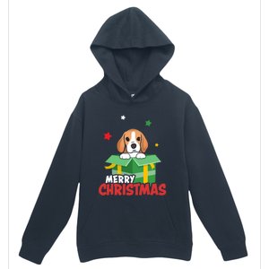 Cute Beagle Santa Dog Lovers Merry Christmas Xmas Design Gift Urban Pullover Hoodie