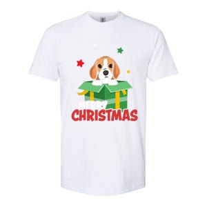 Cute Beagle Santa Dog Lovers Merry Christmas Xmas Design Gift Softstyle CVC T-Shirt