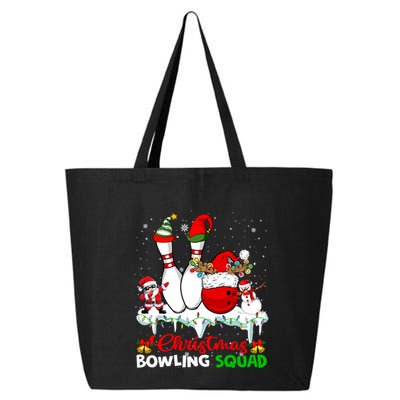 Christmas Bowling Squad Dabbing Santa Elf Bowling Tools Gift 25L Jumbo Tote