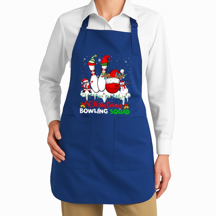 Christmas Bowling Squad Dabbing Santa Elf Bowling Tools Gift Apron