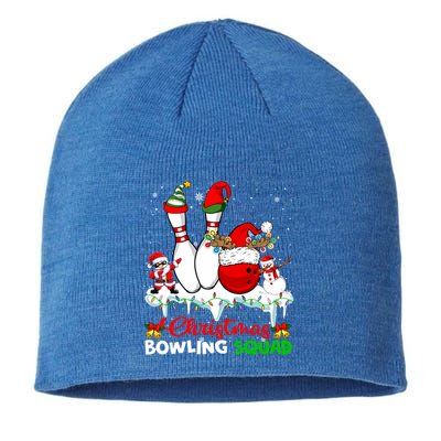 Christmas Bowling Squad Dabbing Santa Elf Bowling Tools Gift Sustainable Beanie