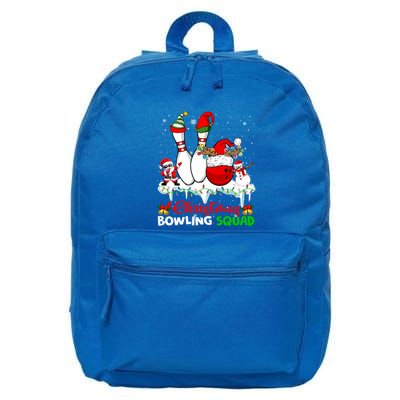 Christmas Bowling Squad Dabbing Santa Elf Bowling Tools Gift 16 in Basic Backpack