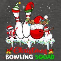 Christmas Bowling Squad Dabbing Santa Elf Bowling Tools Gift Vector Backpack
