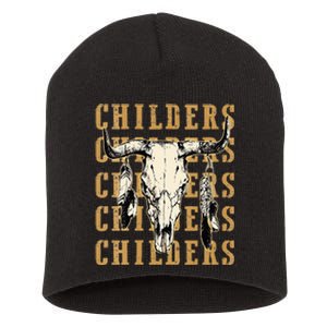 Childers Bull Skull Leopard Cow Skulls Bluegrass Music Short Acrylic Beanie