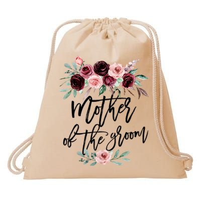 Cute Bridal Shower Wedding Flower Design Mother Of The Groom Drawstring Bag