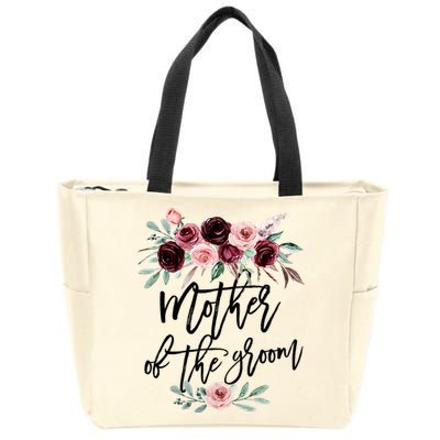 Cute Bridal Shower Wedding Flower Design Mother Of The Groom Zip Tote Bag