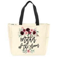 Cute Bridal Shower Wedding Flower Design Mother Of The Groom Zip Tote Bag