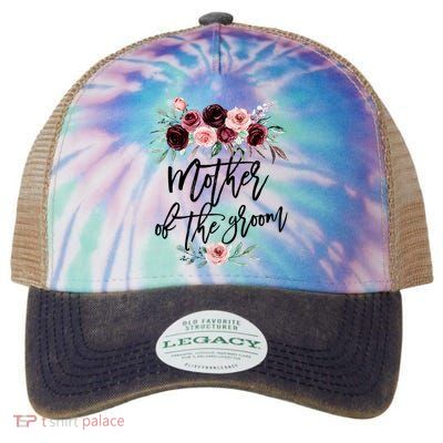 Cute Bridal Shower Wedding Flower Design Mother Of The Groom Legacy Tie Dye Trucker Hat