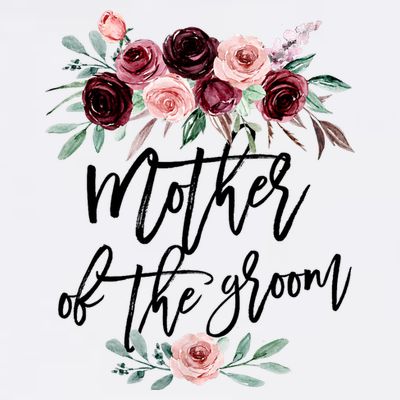 Cute Bridal Shower Wedding Flower Design Mother Of The Groom T-Shirt