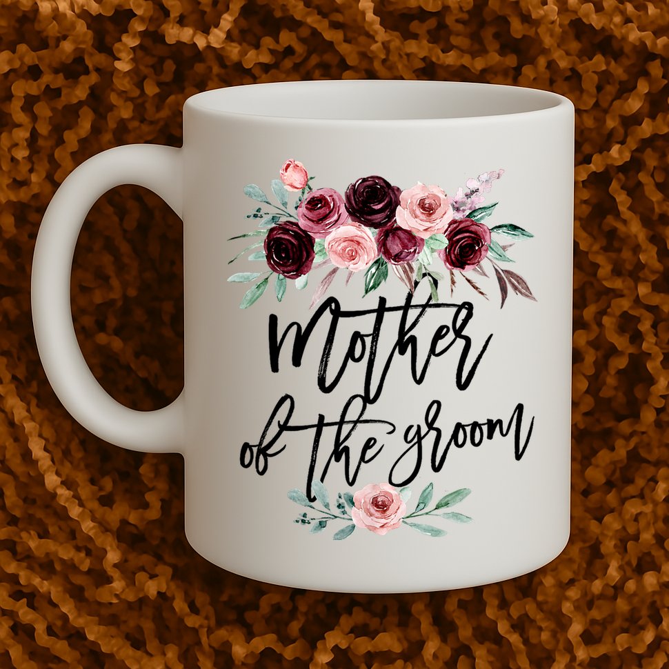 Cute Bridal Shower Wedding Flower Design Mother Of The Groom Mug