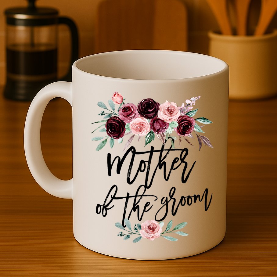 Cute Bridal Shower Wedding Flower Design Mother Of The Groom Mug