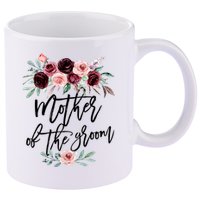 Cute Bridal Shower Wedding Flower Design Mother Of The Groom 11oz C Handle Ceramic Mug