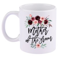 Cute Bridal Shower Wedding Flower Design Mother Of The Groom 11oz C Handle Ceramic Mug