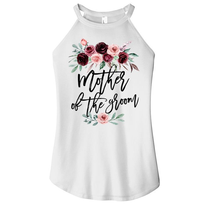 Cute Bridal Shower Wedding Flower Design Mother Of The Groom Women's Perfect Tri Rocker Tank