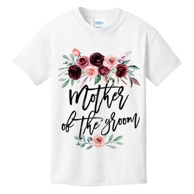 Cute Bridal Shower Wedding Flower Design Mother Of The Groom Kids T-Shirt