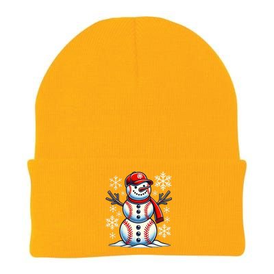 Christmas Baseball Snowman Baseball Christmas Knit Cap Winter Beanie