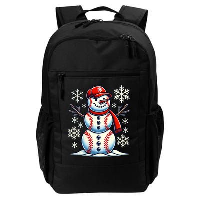 Christmas Baseball Snowman Baseball Christmas Backpack