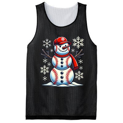 Christmas Baseball Snowman Baseball Christmas Mesh Reversible Basketball Jersey Tank