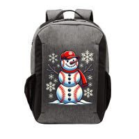 Christmas Baseball Snowman Baseball Christmas Vector Backpack