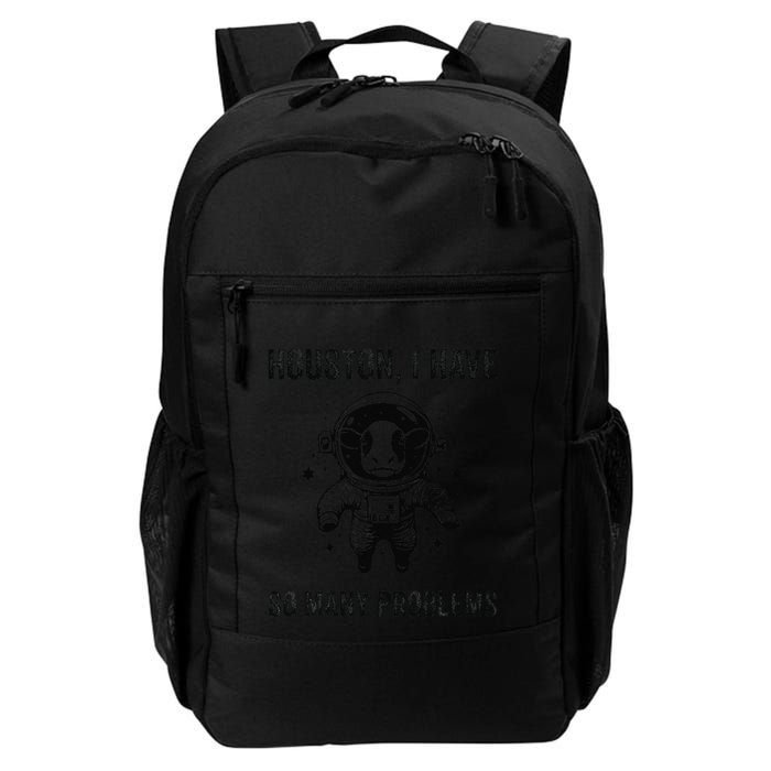 Cow Breeder Space Houston Problem Devon Cattle Daily Commute Backpack
