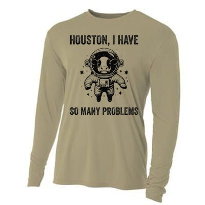 Cow Breeder Space Houston Problem Devon Cattle Cooling Performance Long Sleeve Crew