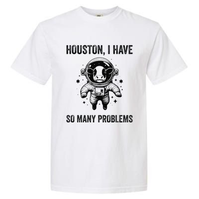 Cow Breeder Space Houston Problem Devon Cattle Garment-Dyed Heavyweight T-Shirt