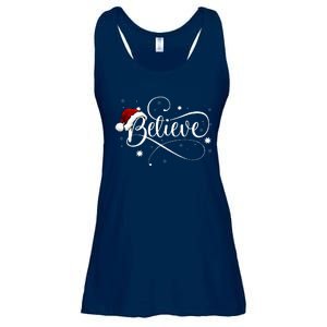 Christmas Believe Santa Claus Believe Christmas Ladies Essential Flowy Tank