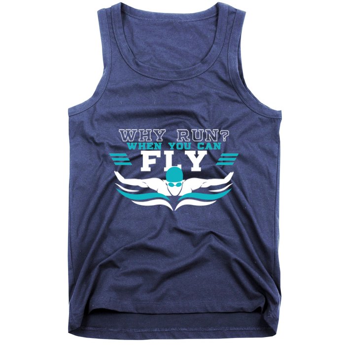 Cute Butterfly Swimmer Gift Tank Top