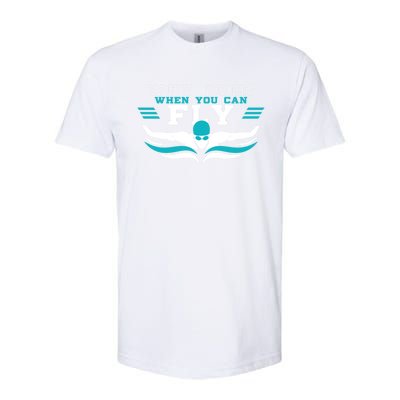 Cute Butterfly Swimmer Gift Softstyle® CVC T-Shirt