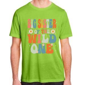 Cute Big Sister Of The Wild One Birthday Family Matching Gift Adult ChromaSoft Performance T-Shirt