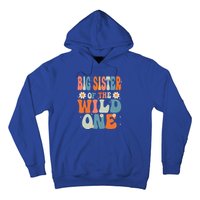 Cute Big Sister Of The Wild One Birthday Family Matching Gift Hoodie