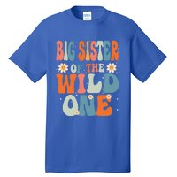 Cute Big Sister Of The Wild One Birthday Family Matching Gift Tall T-Shirt