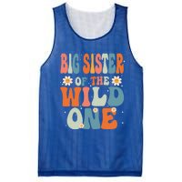 Cute Big Sister Of The Wild One Birthday Family Matching Gift Mesh Reversible Basketball Jersey Tank