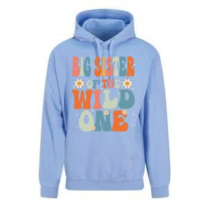 Cute Big Sister Of The Wild One Birthday Family Matching Gift Unisex Surf Hoodie