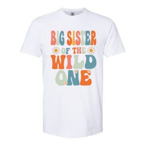 Cute Big Sister Of The Wild One Birthday Family Matching Gift Softstyle CVC T-Shirt