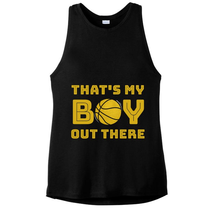 Cute Basketball Season Gift That's My Out There Gift Ladies PosiCharge Tri-Blend Wicking Tank