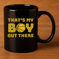 Cute Basketball Season Gift That's My Out There Gift 11oz C Handle Ceramic Mug