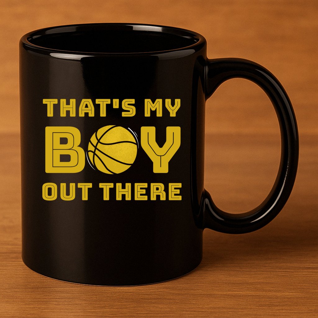 Cute Basketball Season Gift That's My Out There Gift 11oz C Handle Ceramic Mug