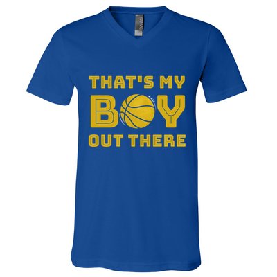 Cute Basketball Season Gift That's My Out There Gift V-Neck T-Shirt
