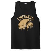 Cincinnati Baseball Skyline Ohio Player Coach Fan PosiCharge Competitor Tank