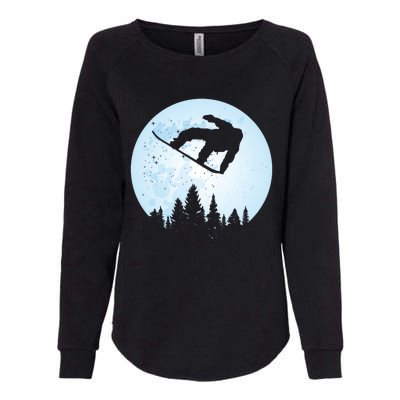 Cute Bigfoot Skiing Gift Womens California Wash Sweatshirt