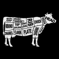 Cow Butcher S Beef Cuts Diagram Bbq Meat Cuts T-Shirt