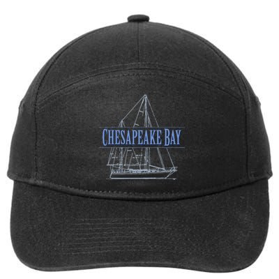 Chesapeake Bay Sailing Souvenir 7-Panel Snapback Hat