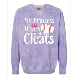 Cute Baseball Sister Softball Mom Dad Mommy Mama Gift Colorblast Crewneck Sweatshirt