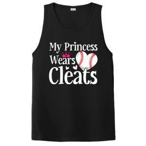 Cute Baseball Sister Softball Mom Dad Mommy Mama Gift PosiCharge Competitor Tank