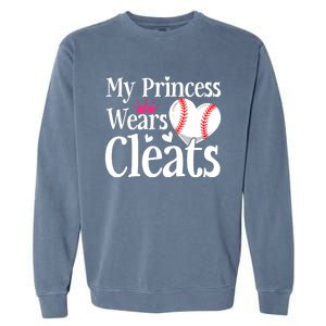 Cute Baseball Sister Softball Mom Dad Mommy Mama Gift Garment-Dyed Sweatshirt