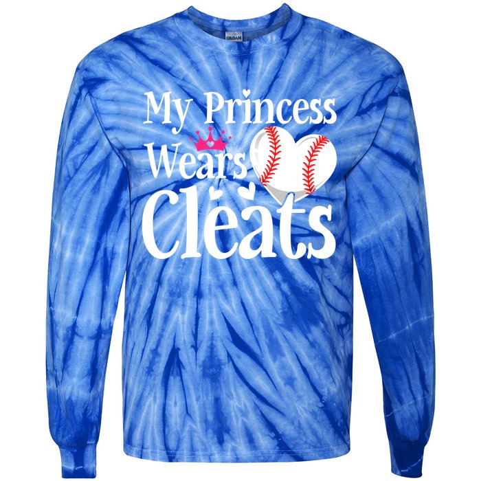 Cute Baseball Sister Softball Mom Dad Mommy Mama Gift Tie-Dye Long Sleeve Shirt