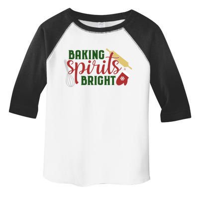 Christmas Baking Spirits Bright Gift Toddler Fine Jersey T-Shirt