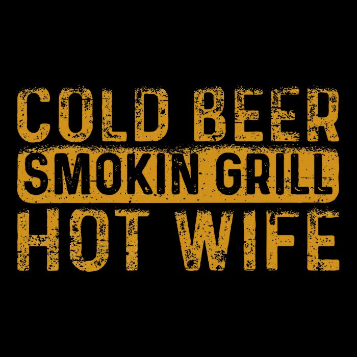 Cold Beer Smoking Grill Hotwife Husband Wife Bbq Joke Bucket Hat