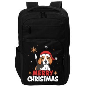 Cute Beagle Santa Dog Lovers Merry Christmas Xmas Design Cute Gift Impact Tech Backpack